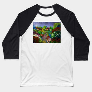 Old English garden. Twilight Baseball T-Shirt